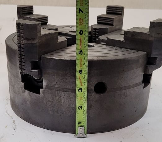 10" Cushman #10264G, lathe chuck, 4-jaw - Image 8