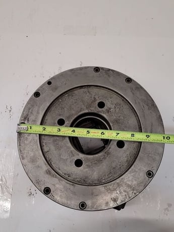 10" Cushman #10264G, lathe chuck, 4-jaw - Image 9
