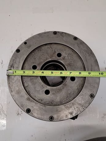 10" Cushman #10264G, lathe chuck, 4-jaw - Image 10