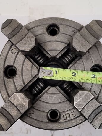6" KC #U75, lathe chuck, 4-jaw - Image 7