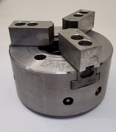 6" Kitagawa #BB206, 3-jaw Power chuck - Image 2