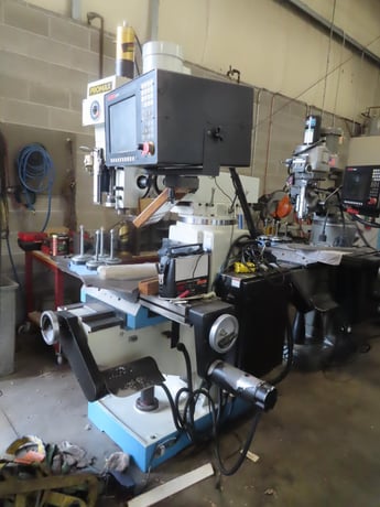 YCI Promax, CNC knee mill, 49" x9"tbl., 3 HP, 36" X, 16" Y, 16" Z, 60-4200 RPM, R-8, Anilam 3200 MK - Image 1