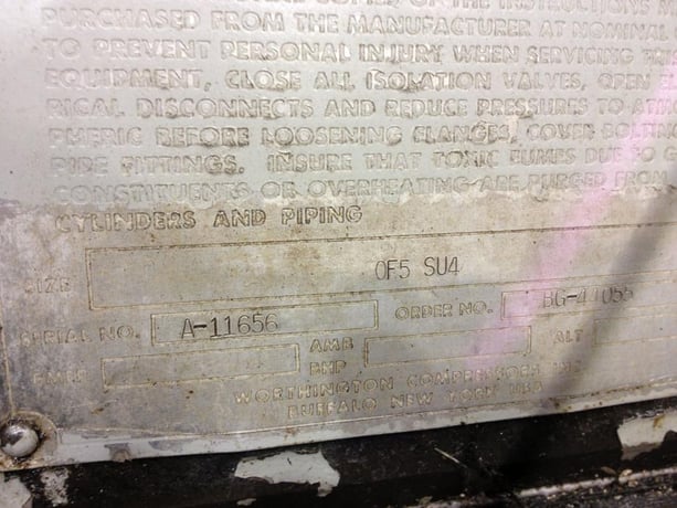 Worthington #OF5-SU4, compressor, 4 cylinder - Image 3