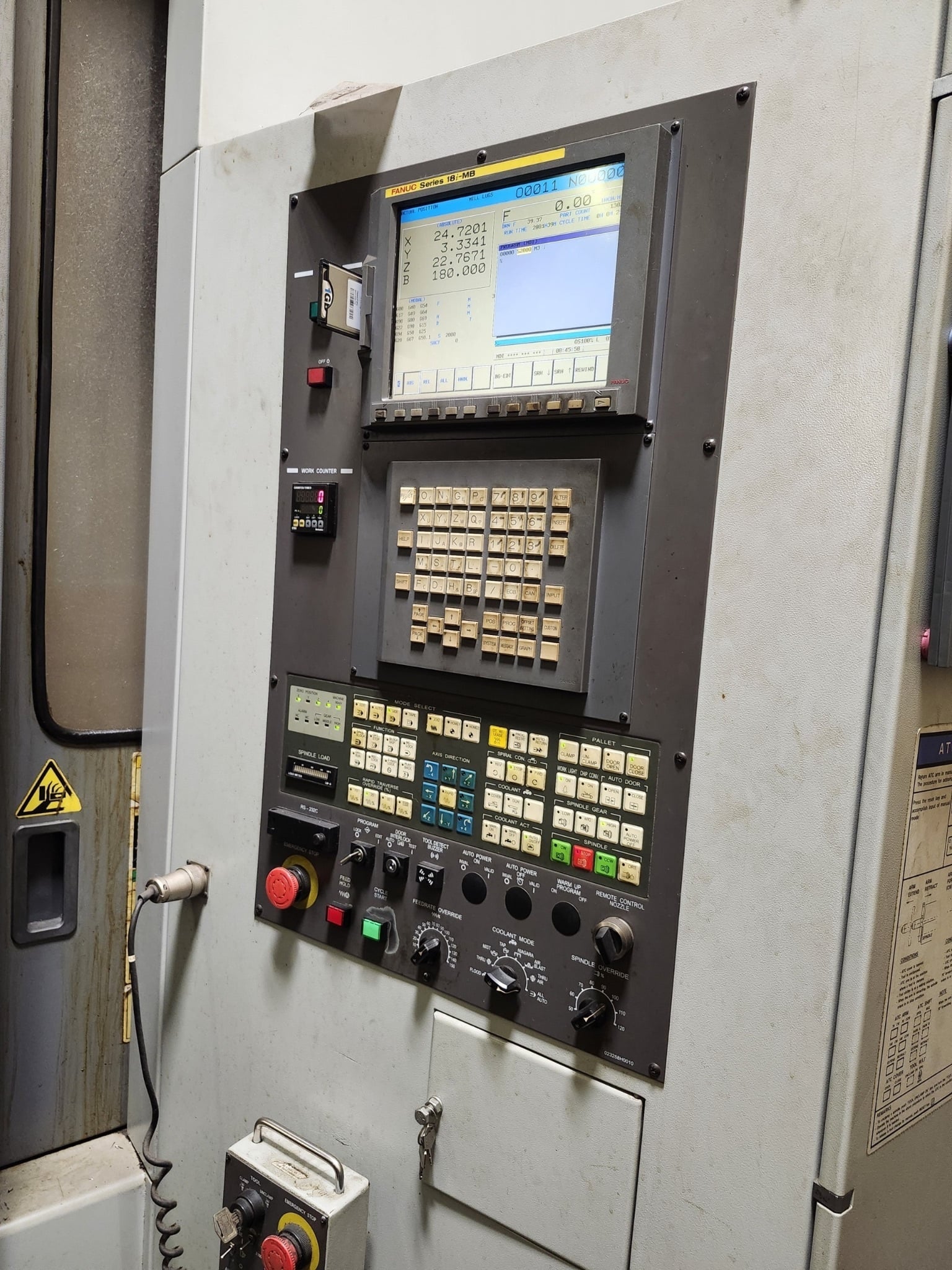 Hyundai Wia #KH80G, CNC vertical machining center, 80 automatic tool changer, 49.2" X, 39.4" Y, 33.5" Z - Image 1