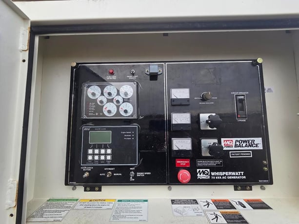 56 KW Multiquip #DCA70SSJU4F, diesel generator set, 480 Volts, 3-phase, 1800 RPM, John Deere 4045HFG04 - Image 5