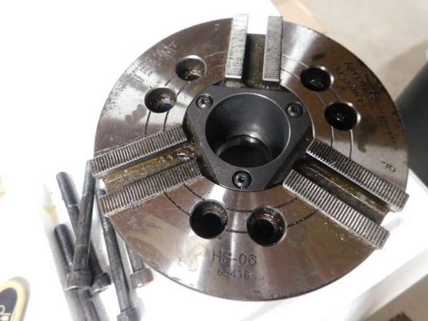 Samchully #HS-06, High speed 3-jaw hydraulic chuck, 6000 RPM max. - Image 6