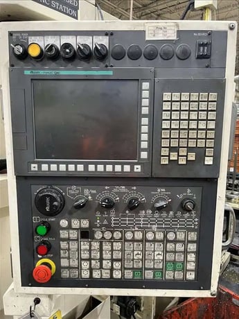 Muratec #MW-120, twin spindle CNC lathe, Fanuc Control, 8" chuck, 4500 RPM, 15 HP, chip conveyor, 2016 - Image 5
