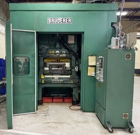 60 Ton, Bruderer #BSTA60IIUSL, high speed stamping press, 0625" to 2" stroke, 2.5" ram adjustment, 1996 - Image 1