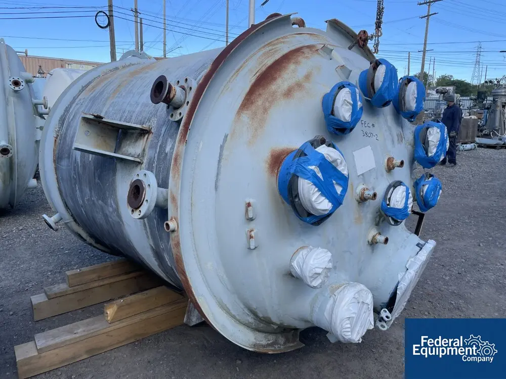 1000 gallon Pfaudler #RS60-1000, Glass-Lined Reactor, Unused, 2000 - Image 6