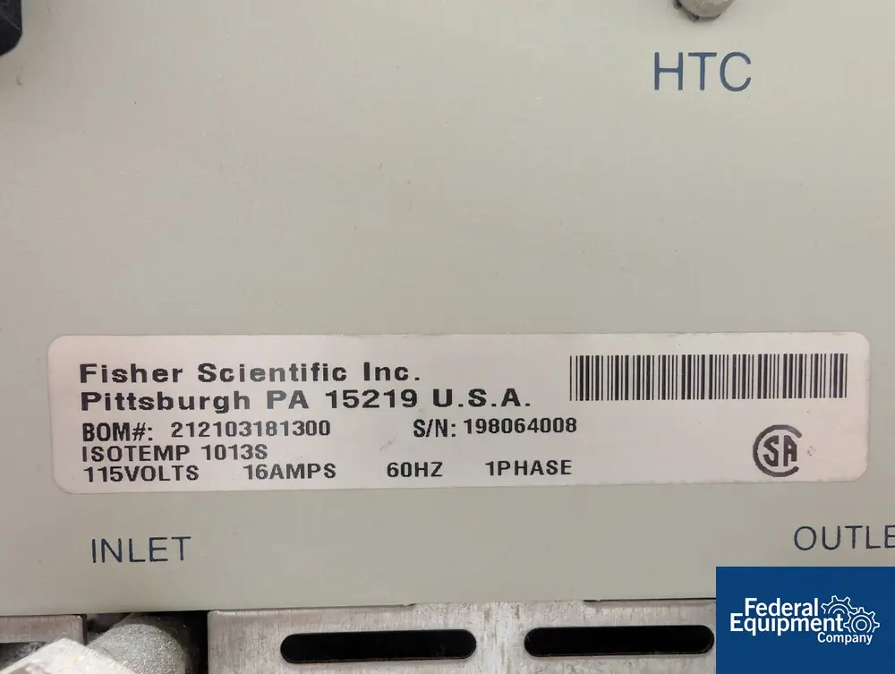 Fisher Scientific #1013S, Isotemp Bath, 115 V. - Image 2