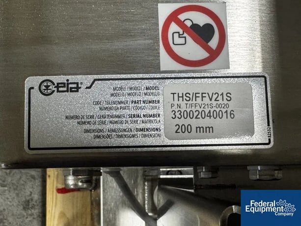 CEIA #THS/FFV21S, Free-Fall Metal Detector, 200mm pipe diameter, 100-240 V., unused, 2021 - Image 3