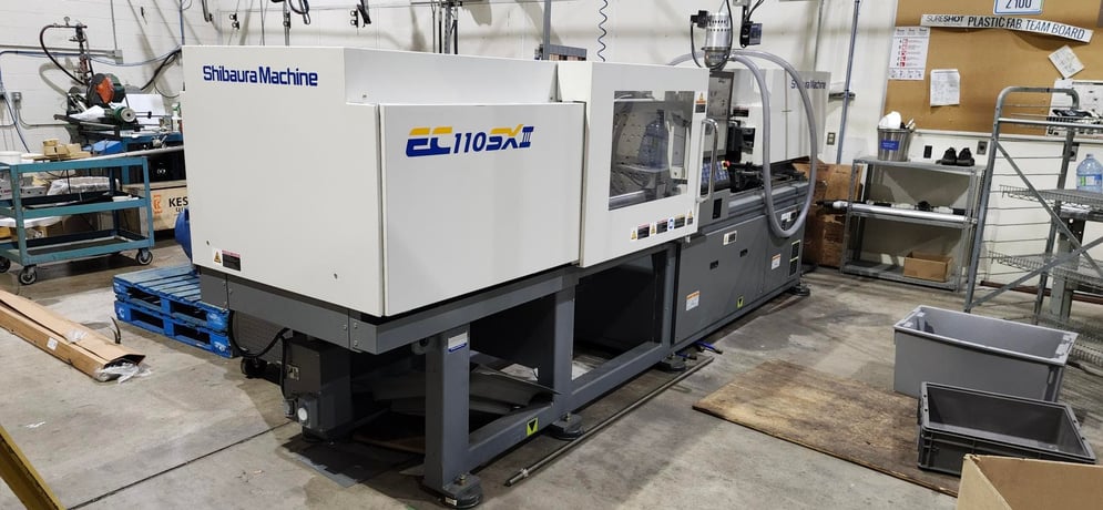 110 Ton, 8.1 Oz, Toshiba Shibaura #EC110SXIIIV70-U34, Electric Injection Molding Machine, 35.4" daylight, 26" - Image 1