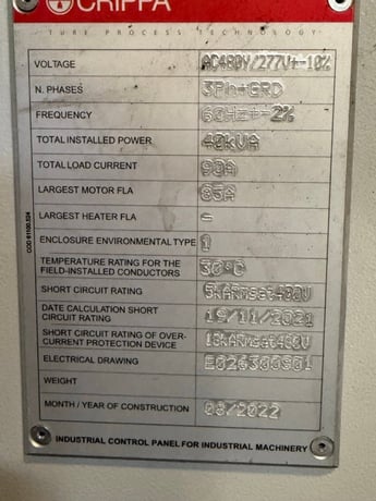 4.48" Crippa #114LE, Tube Bending Machine, 36 KW, 11.8" stroke, Siemens 840D-SL Control, 2022 - Image 7