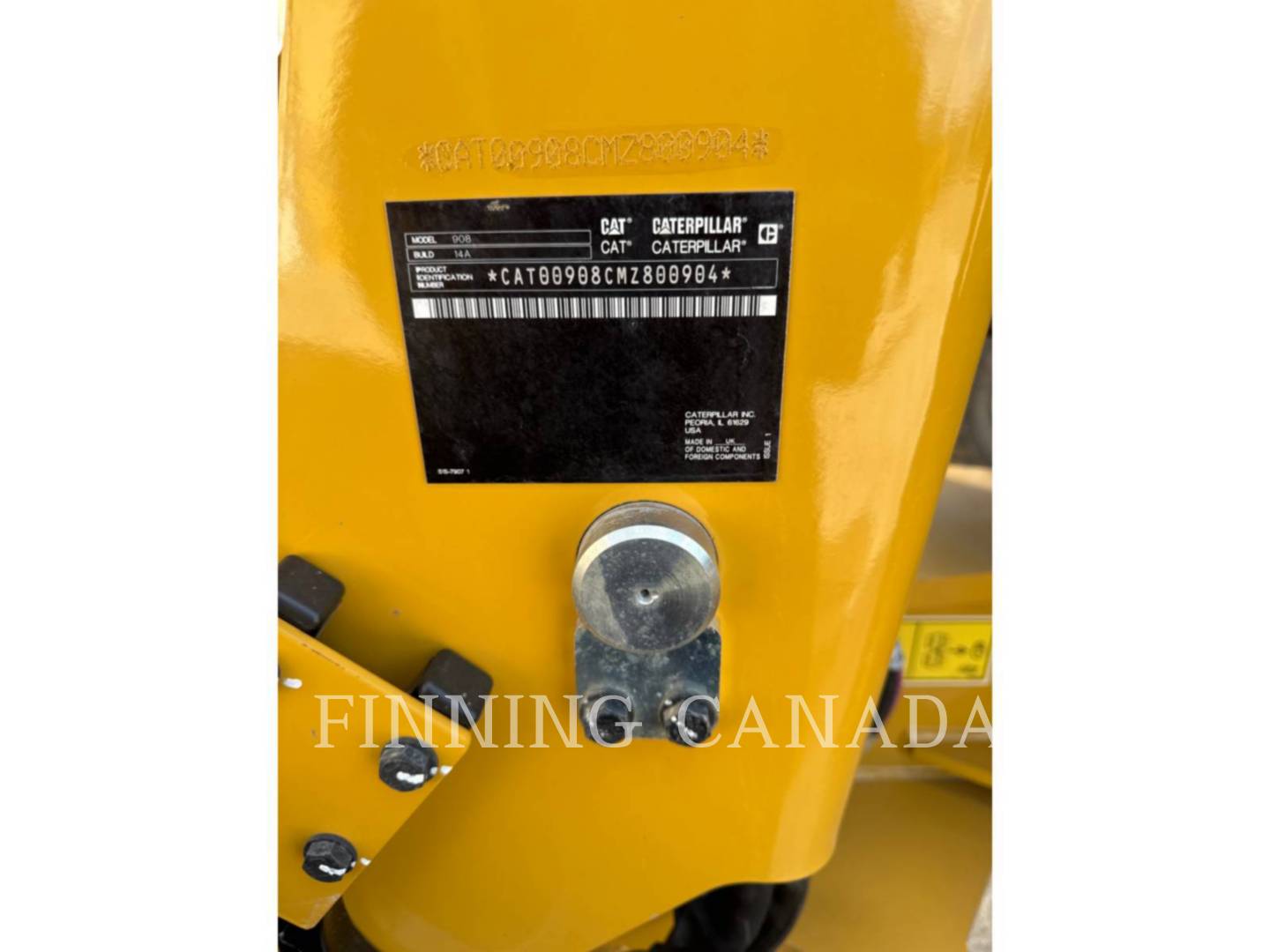 Cat 908-14, Wheel Loader, 434 hours, S/N: MZ800904, 2024 - Image 5