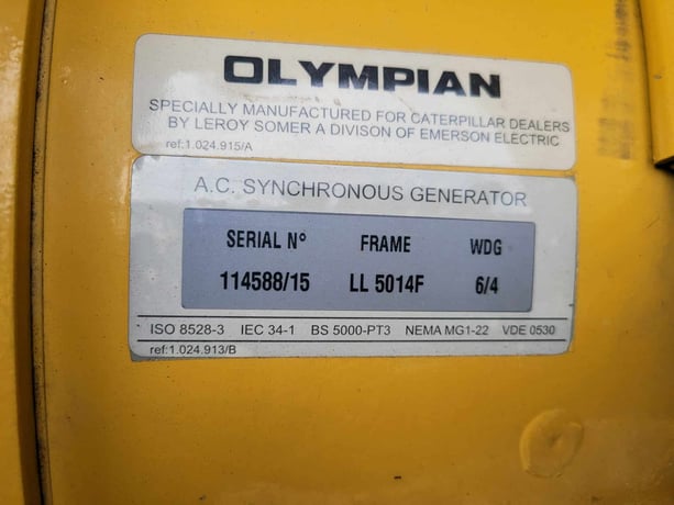200 KW Olympian #D200P4, diesel generator, weatherproof enclosure, 120/208 Volts, 706.9 hours - Image 7