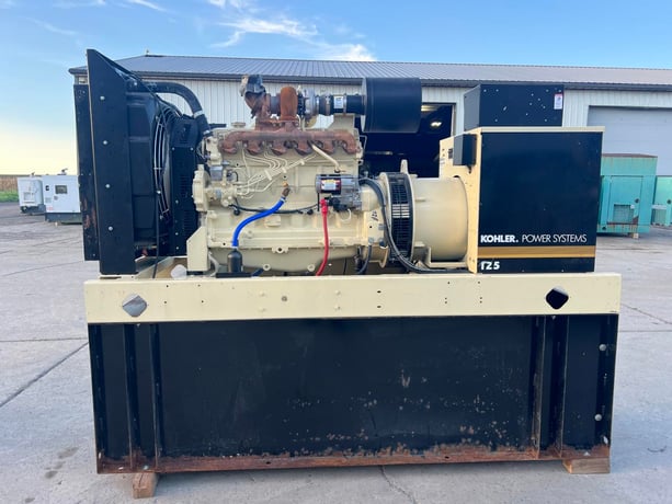 125 KW Kohler #6068TF250, diesel generator, with base tank 6.8 liter mechanical John Deere engine, 277/480 - Image 1