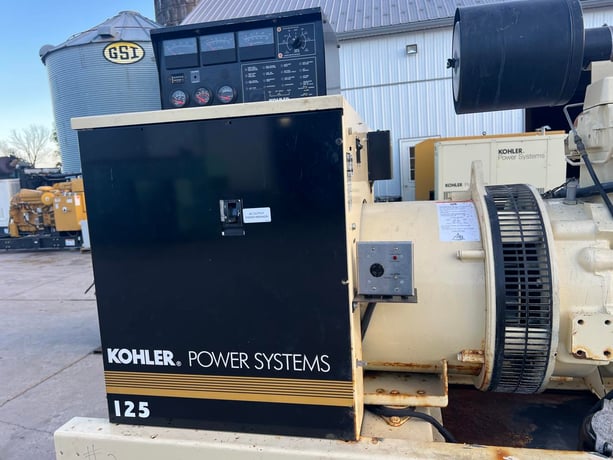125 KW Kohler #6068TF250, diesel generator, with base tank 6.8 liter mechanical John Deere engine, 277/480 - Image 10