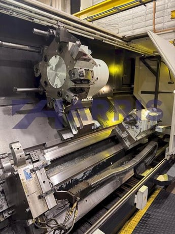 Mazak #Slant-Turn-50N, CNC lathe, Mazatrol 640T Control, 31.7" swing, 120" centers, 24" chuck, 3.5" bar, chip - Image 4