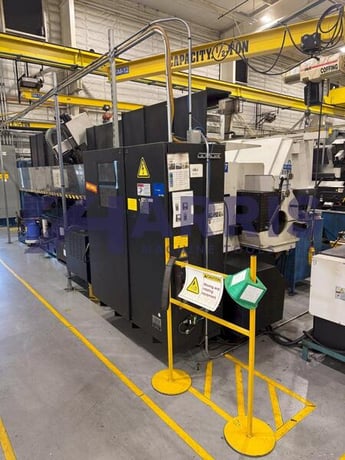 Mazak #Slant-Turn-50N, CNC lathe, Mazatrol 640T Control, 31.7" swing, 120" centers, 24" chuck, 3.5" bar, chip - Image 10