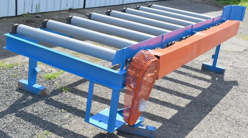Canted live roll case, 12' +, 8 rolls, 50" long, 18" on center - Image 3