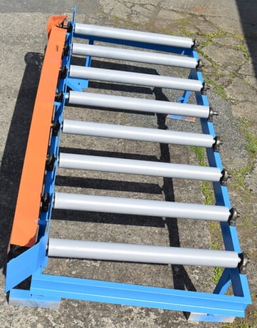 Canted live roll case, 12' +, 8 rolls, 50" long, 18" on center - Image 5