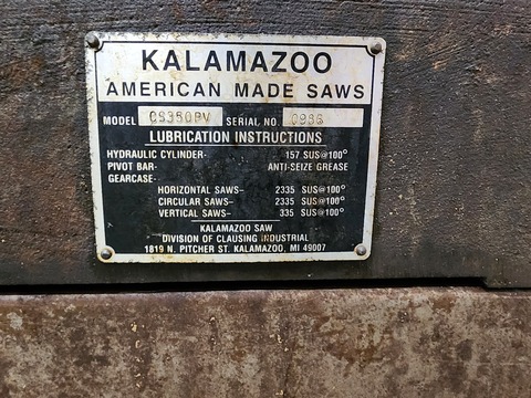 Kalamazoo #CS350PV, cold saw - Image 6
