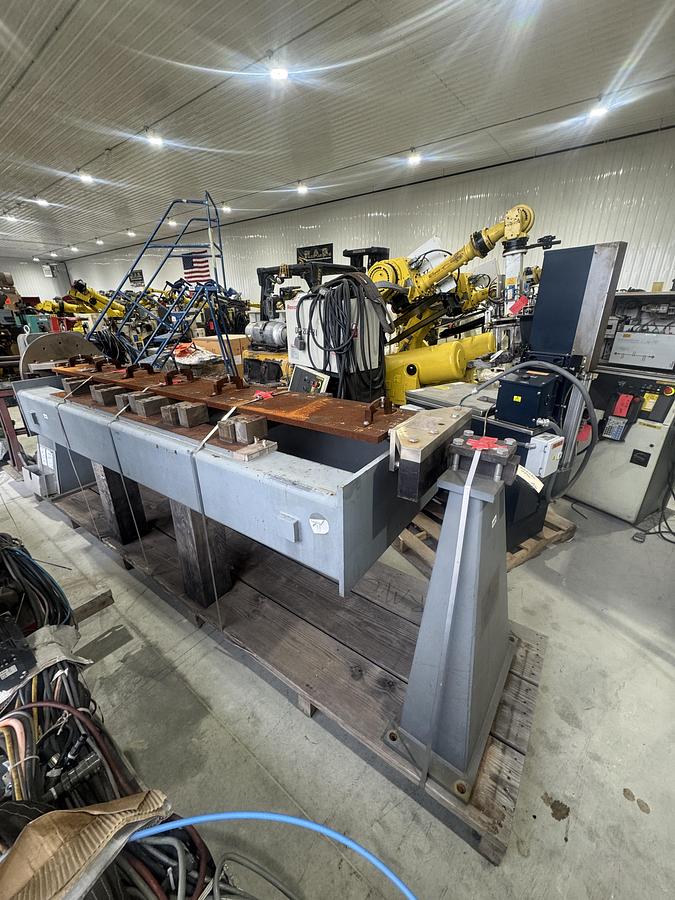 Motoman #EA1900N, mig welding cell with trunnion & 7th Axis RTU, 2008 - Image 1