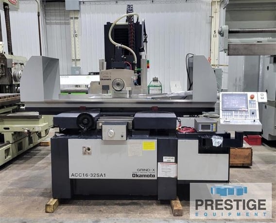 16" x 32" Okamoto #ACC-16.32SA, CNC horizontal surface grinder, coolant tank w/paper filtration, 2024 - Image 1