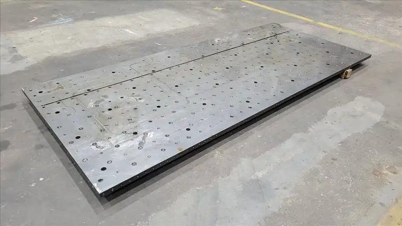 125.5" x 54.5" x 1.5", Precision set-up fixture plate, 2015 - Image 1