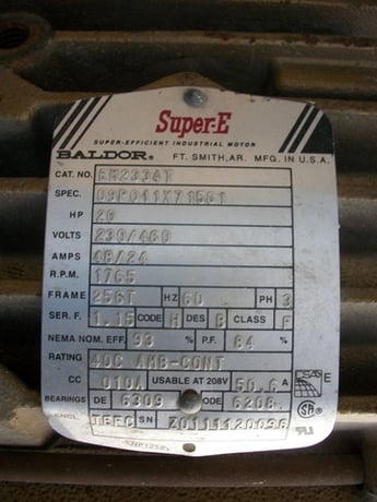 Cincinnati #HP-8D21, Stainless steel blower, 8" in/out, 20 HP - Image 4