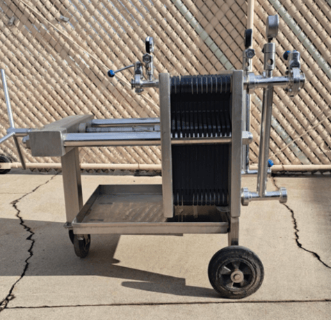 15.7" Spadoni #Kappa, Stainless steel filter press, 13 filter plates, 2007 - Image 1