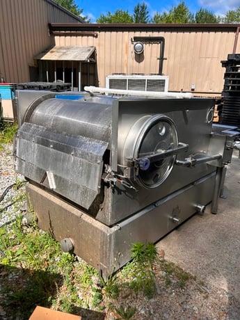 24" x 48" Stainless steel rotary screen, 48" x 48" x 96" tank - Image 1