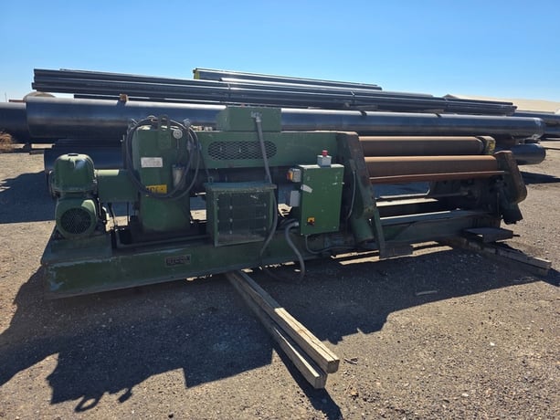 6' x 2" Steco #HIP-2, plate roll, 10" roll diameter, 34" pass line, manual drop end w/hand lever to raise top - Image 2