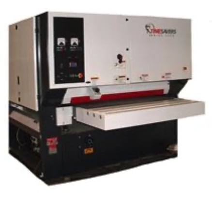 52" Timesavers #3331-25-133, Single Pad Widebelt/Orbital, 3-Head, 6" thick, 15-45 FPM, 5250 CFM, unused - Image 1