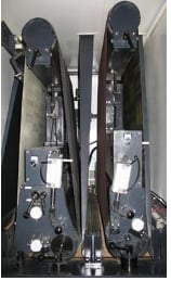 43" Timesavers #2331-24-066, Segmented Widebelt/Polisher, 3-Head, 5" thick, 15-45 FPM, 5250 CFM, unused - Image 2