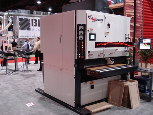 52" Timesavers #2331-45-006, Segmented Widebelt/Polisher, 3-Head, 5" thick, 15-45 FPM, 5250 CFM, unused - Image 3