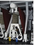 52" Timesavers #3311-45-6, Widebelt/Polisher, Single Head, 6" thick, 15-45 FPM, 2850 CFM, unused - Image 2