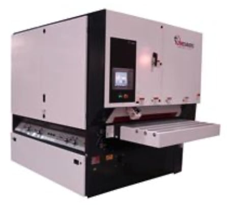 52" Timesavers #3331-45-866, Crossbelt/Polisher, 3-Head, 6" thick, 15-45 FPM, 32-38" passline, 5600 CFM - Image 1