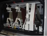 52" Timesavers #3331-45-866, Crossbelt/Polisher, 3-Head, 6" thick, 15-45 FPM, 32-38" passline, 5600 CFM - Image 3