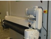52" Timesavers #3331-45-866, Crossbelt/Polisher, 3-Head, 6" thick, 15-45 FPM, 32-38" passline, 5600 CFM - Image 4