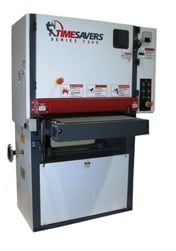 25" Timesavers #1311-12-1, Widebelt, Single Head, 5" thick, 20-40 FPM, 33-38" passline, 680 CFM, unused - Image 1