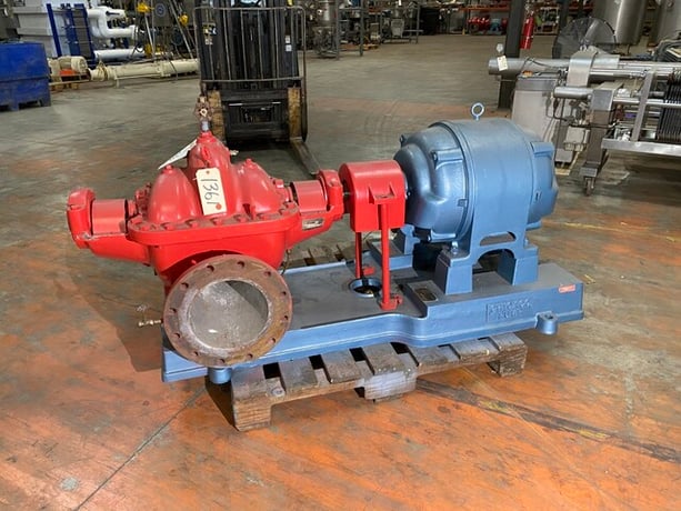 3480 GPM @ 75' TDH, Peerless, Chicago #74-21042-1 type DSA 10012, fire pump, 100 HP, 1780 RPM - Image 1
