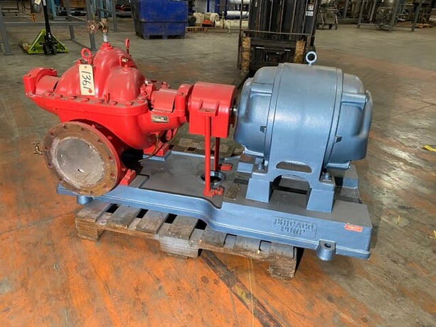 3480 GPM @ 75' TDH, Peerless, Chicago #74-21042-1 type DSA 10012, fire pump, 100 HP, 1780 RPM - Image 3