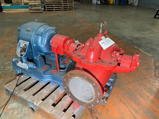 3480 GPM @ 75' TDH, Peerless, Chicago #74-21042-1 type DSA 10012, fire pump, 100 HP, 1780 RPM - Image 4