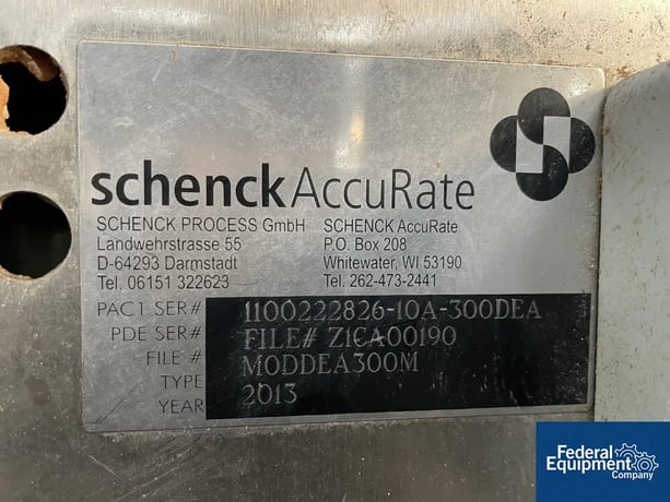 Schenck #DEA300M, Weight Belt Feeder, Stainless Steel, 0.5 HP, 230/460 V., 2013 - Image 2