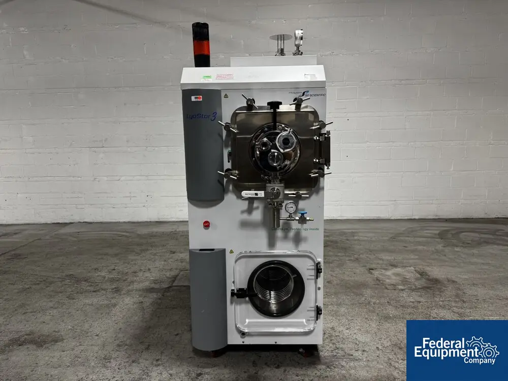 SP Scientific #Lyostar-3, Freeze Dryer, 4.6 sq.ft., Stainless Steel, 3 shelf, R-404a/R508a, 230 V., 5659 hours - Image 1
