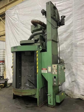 Goff #2460S, (2) 15 HP direct drive blast wheels, indexing chambers, CFS foundry duty seperator, 1992 - Image 2