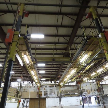 PWI, 8 Post Powered Scaffold, RV Manufacturing Lift Work Platform, 9' Wide Each Bay - Image 3