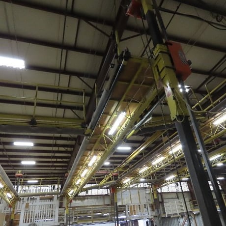 PWI, 8 Post Powered Scaffold, RV Manufacturing Lift Work Platform, 9' Wide Each Bay - Image 7