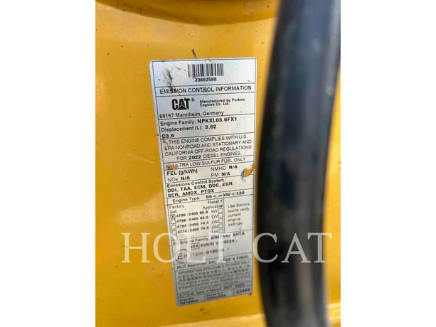 Cat 42007, Backhoe Loader, 1093 hours, S/N: H8T03286, 2023 - Image 8